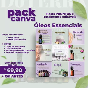 Pack Canva Óleo essenciais Dõterra