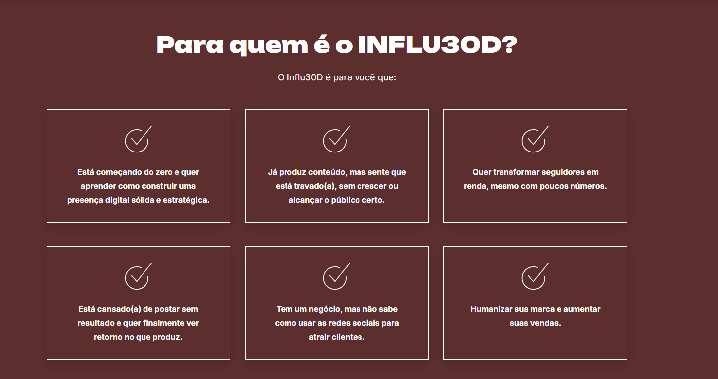 “Influ30D Blueprint: O Plano de Marketing Digital da Giovanna Quercia” CUPOM DE DESCONTO