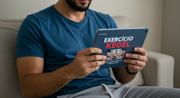 Exercício Kegel na Ponte Unilateral para Homens