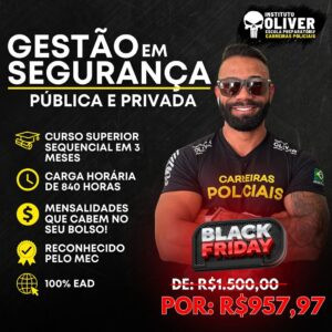 Curso SUPERIOR Sequencial de Gestão em Segurança Pública e Privada em 3 meses EAD - Instituto Óliver CUPOM DE DESCONTO