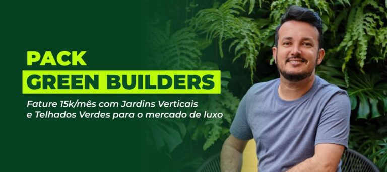 Jardins Verticais: A Nova Mina de Ouro da Construção (e Como a Formação Green Builders Entrega o Mapa)