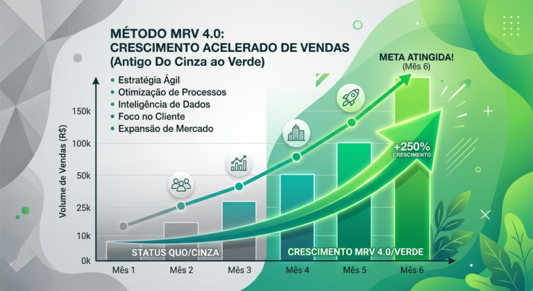 Cupom Método MRV 4.0 (Antigo Do Cinza ao Verde) para Empresas: Como comprar p/ o time com desconto? 7 Método MRV 4.0 - Crescimento de Vendas