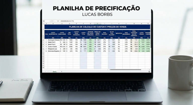 Cupom Planilha Lucas Borbs Influenciador: Qual arroba dá o maior desconto? 1 Planilha de precificação de Lucas Borbs