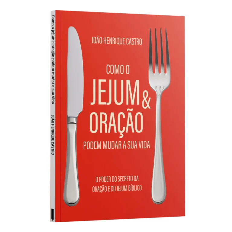 Jovem orando e praticando jejum ao amanhecer, simbolizando a transformação espiritual do livro de João Henrique Castro.