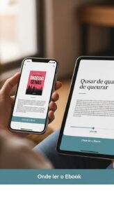 Imagem representando '365 Hábitos Simples e Poderosos' de Paulo Houch, com elementos de disciplina, colaboração e crescimento. Inclui calendário, colaboradores em equipe e livro no centro.