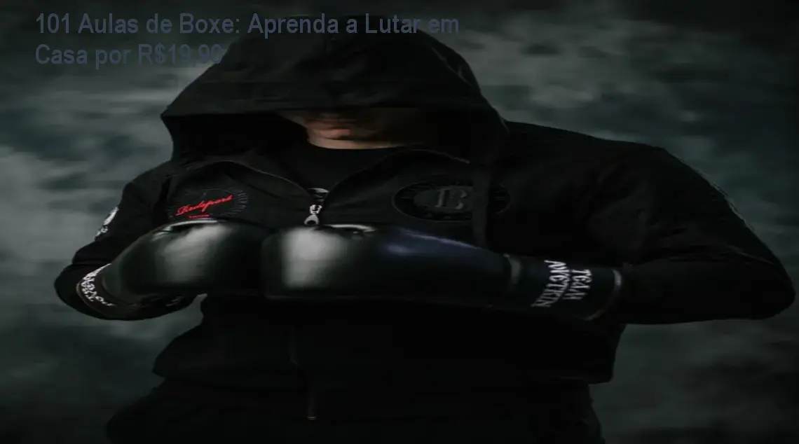 101 Aulas de Boxe: Aprenda a Lutar em Casa por R$19,90 1 Imagem do curso 101 Aulas de Boxe mostrando um praticante executando um jab em casa