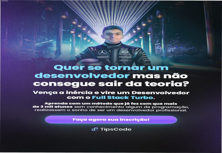 Capa do produto TipsCode: Desenvolvedor Full Stack Turbo