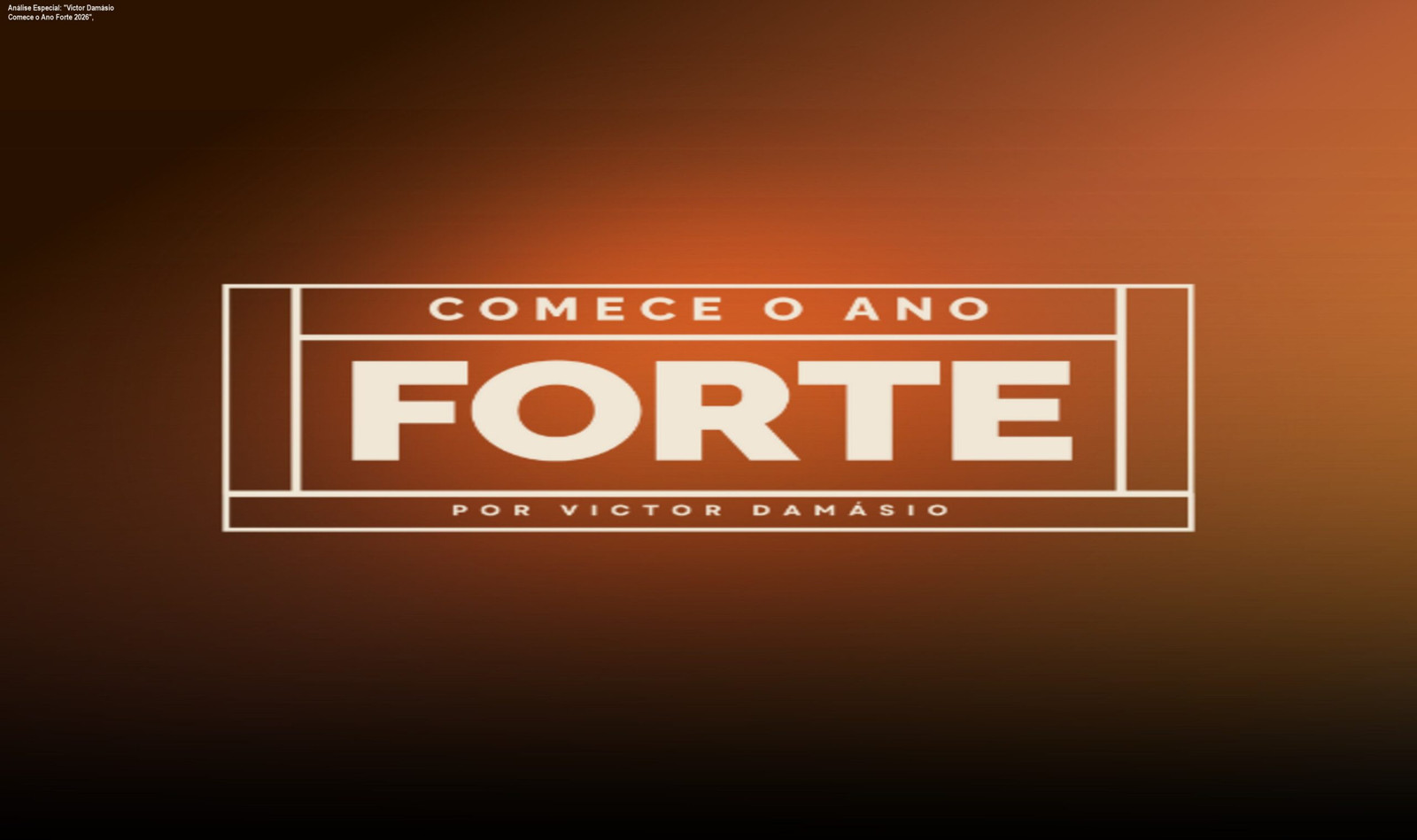 Capa do produto "Victor Damásio Comece o Ano Forte 2026",