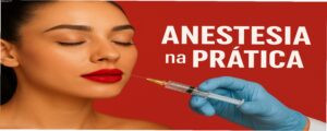 Imagem promocional do curso Anestesia na prática da Dra. Barbara Ribeiro mostrando técnica indolor para preenchimento labial