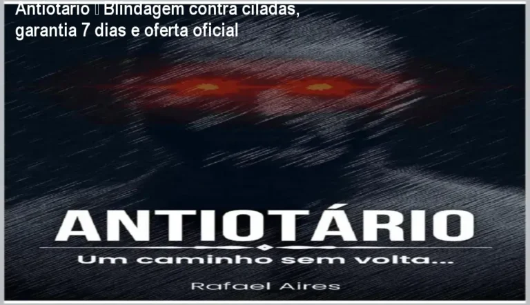 Capa do ebook Antiotário mostrando como blindar-se contra mulheres interesseiras