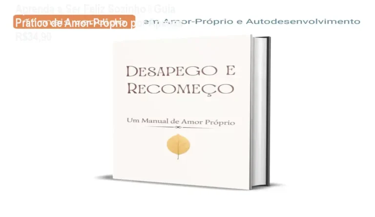 Capa do ebook Aprenda a Ser Feliz Sozinho mostrando um caminho de autoconhecimento e amor‑próprio
