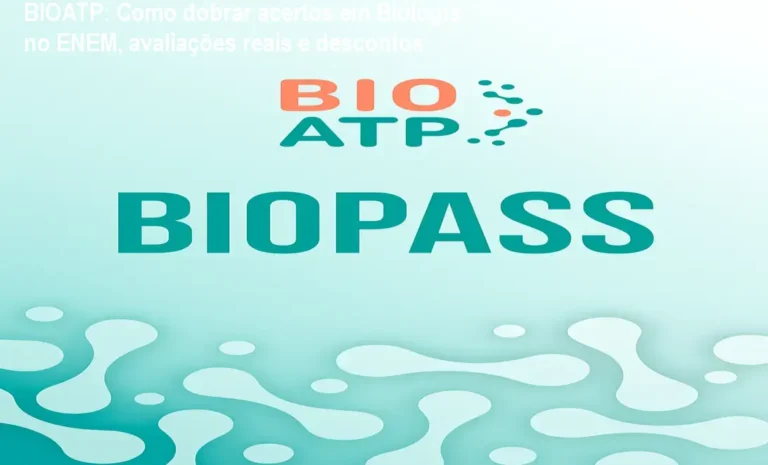 Tela do curso BIOATP mostrando o método D3R e simulados espelho do ENEM para melhorar a taxa de acertos em biologia