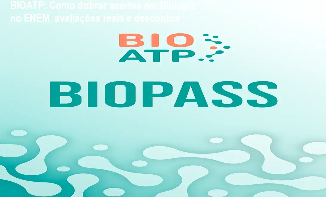 BIOATP: Como dobrar acertos em Biologia no ENEM, avaliações reais e descontos 1 Tela do curso BIOATP mostrando o método D3R e simulados espelho do ENEM para melhorar a taxa de acertos em biologia