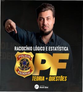 Capa do curso Jhoni Zini Raciocínio Lógico e Estatística para Polícia Federal com destaque para cupons e descontos