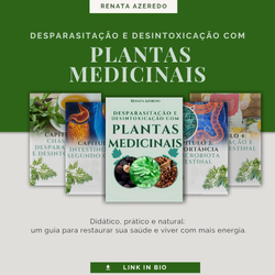 Capa do e-book de desparasitação e desintoxicação com plantas medicinais por Renata Azeredo