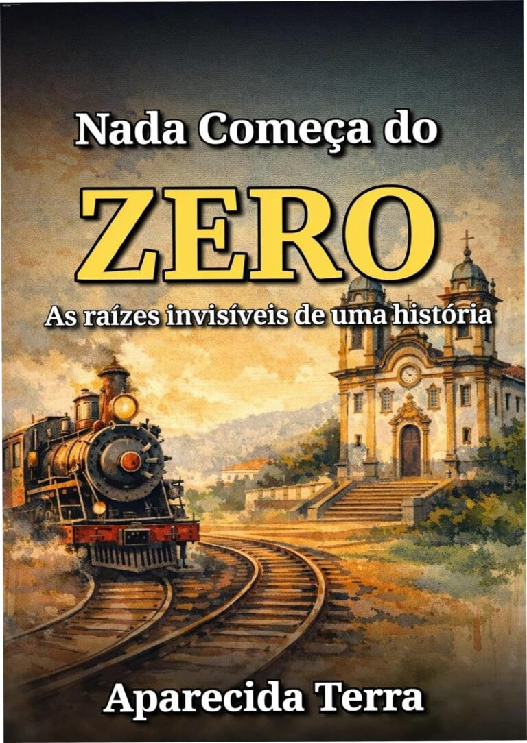 Capa do ebook NADA COMEÇA DO ZERO mostrando as raízes invisíveis de uma história fascinante