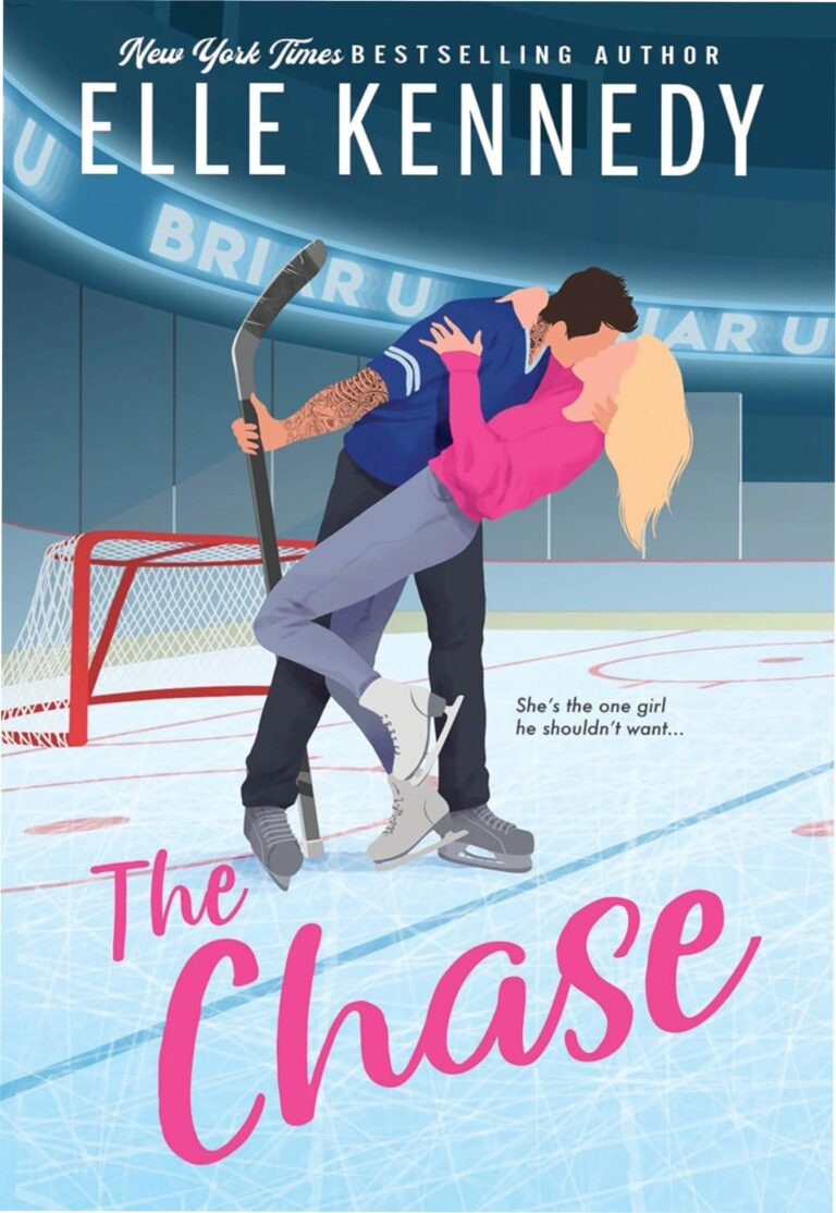 Capa do ebook The Chase de Elle Kennedy, romance universitário de hóquei entre colegas de quarto