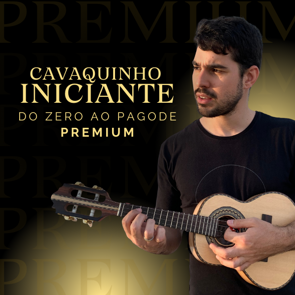 Imagem promocional do curso online Cavaquinho Iniciante – do zero ao pagode, destaque para cupons e descontos