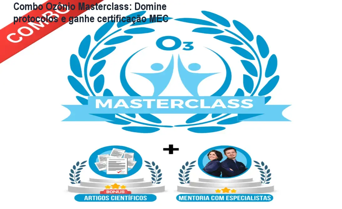 Profissional de saúde usando o curso Combo Ozônio Masterclass para aprender protocolos de ozonioterapia certificados pelo MEC