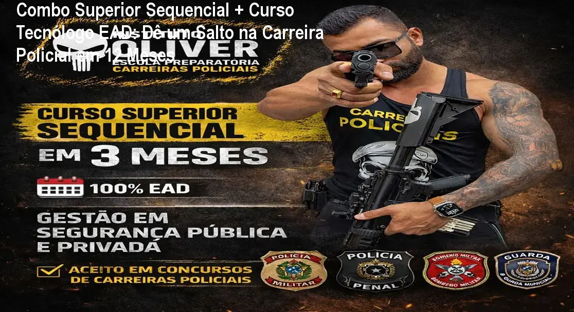 Imagem do combo Sequencial + Tecnólogo EAD do Instituto Óliver mostrando certificado digital e benefício de diploma em 30 dias
