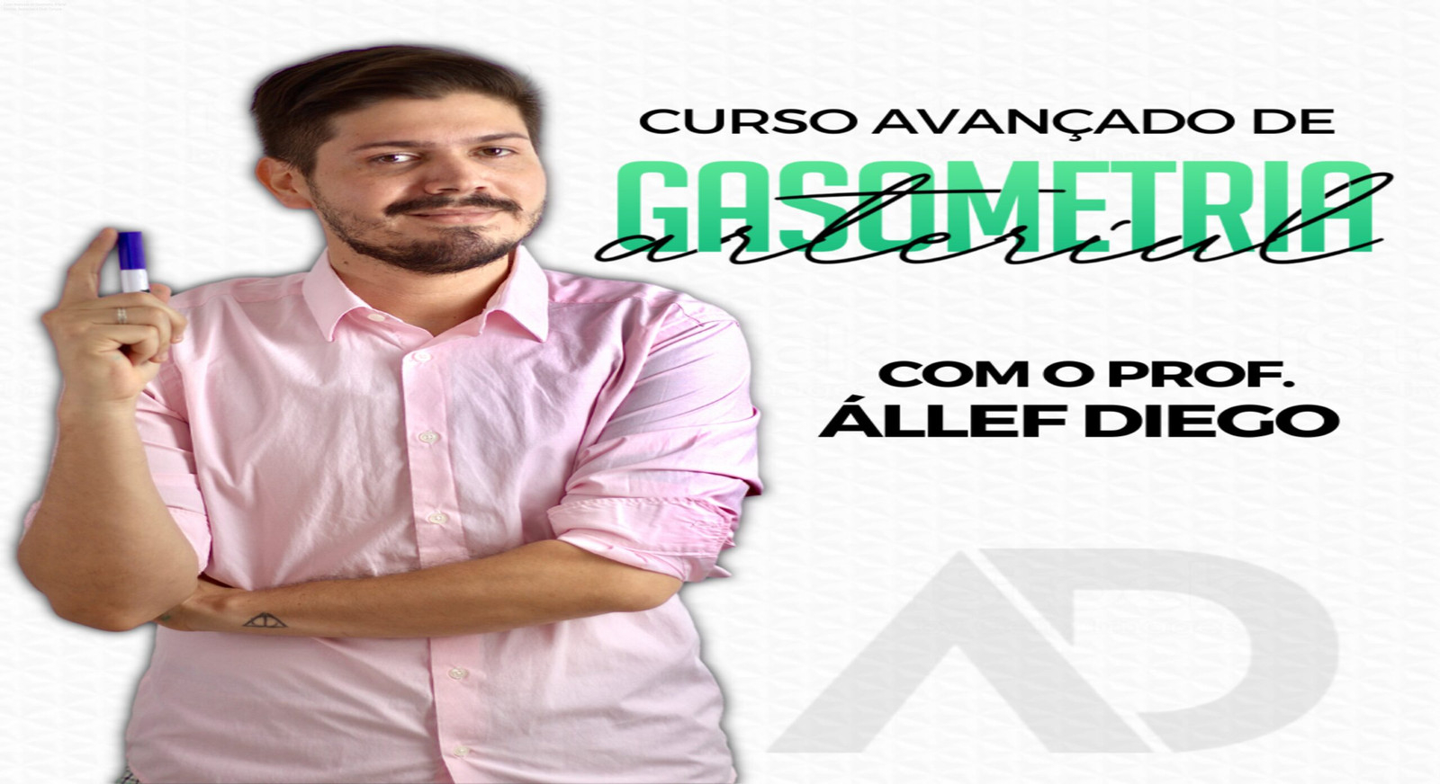 Imagem promocional do Curso Avançado de Gasometria Arterial de Állef Diego Bonfim de Andrade