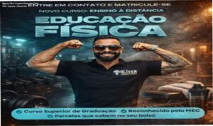 Imagem promocional do curso superior de Educação Física EAD do Instituto Oliver com destaque para cupons e ofertas especiais