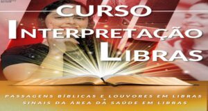Tela do curso online de Libras usando a Bíblia e louvores, mostrando aulas práticas que garantem fluência e certificação MEC