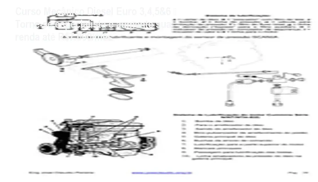 Aluno estudando o Curso Mecânico Diesel Euro 3,4,5&6 com vídeos práticos de motores Scania e Volvo