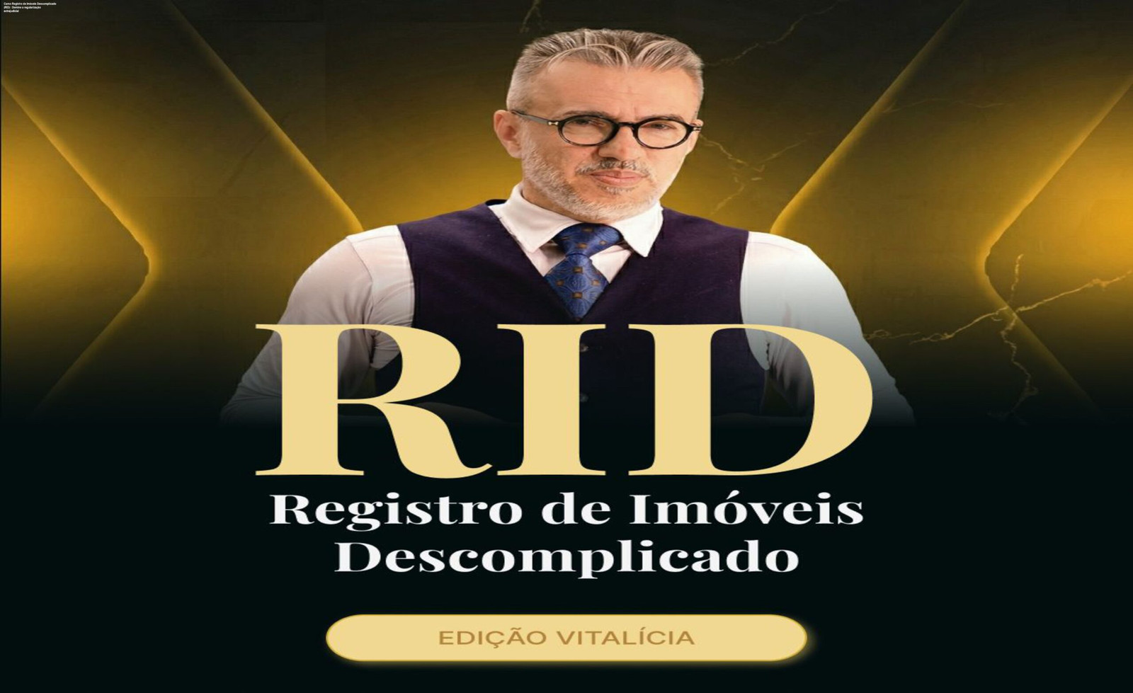 Imagem do Curso Registro de Imóveis Descomplicado mostrando professor Marcos Salomão explicando a prática de regularização de imóveis