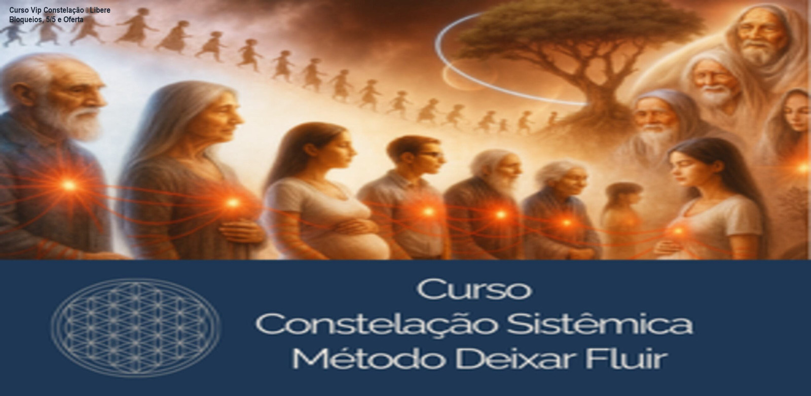 Imagem do curso Vip Constelação Familiar Sistêmica mostrando a Dra. Thamara de Oliveira guiando um workshop de liberação de bloqueios emocionais
