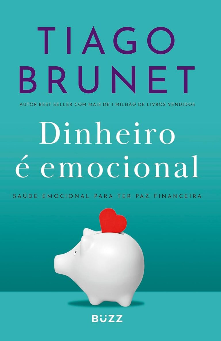 Capa do eBook Dinheiro é emocional de Tiago Brunet, ilustrando a conexão entre emoções e prosperidade financeira