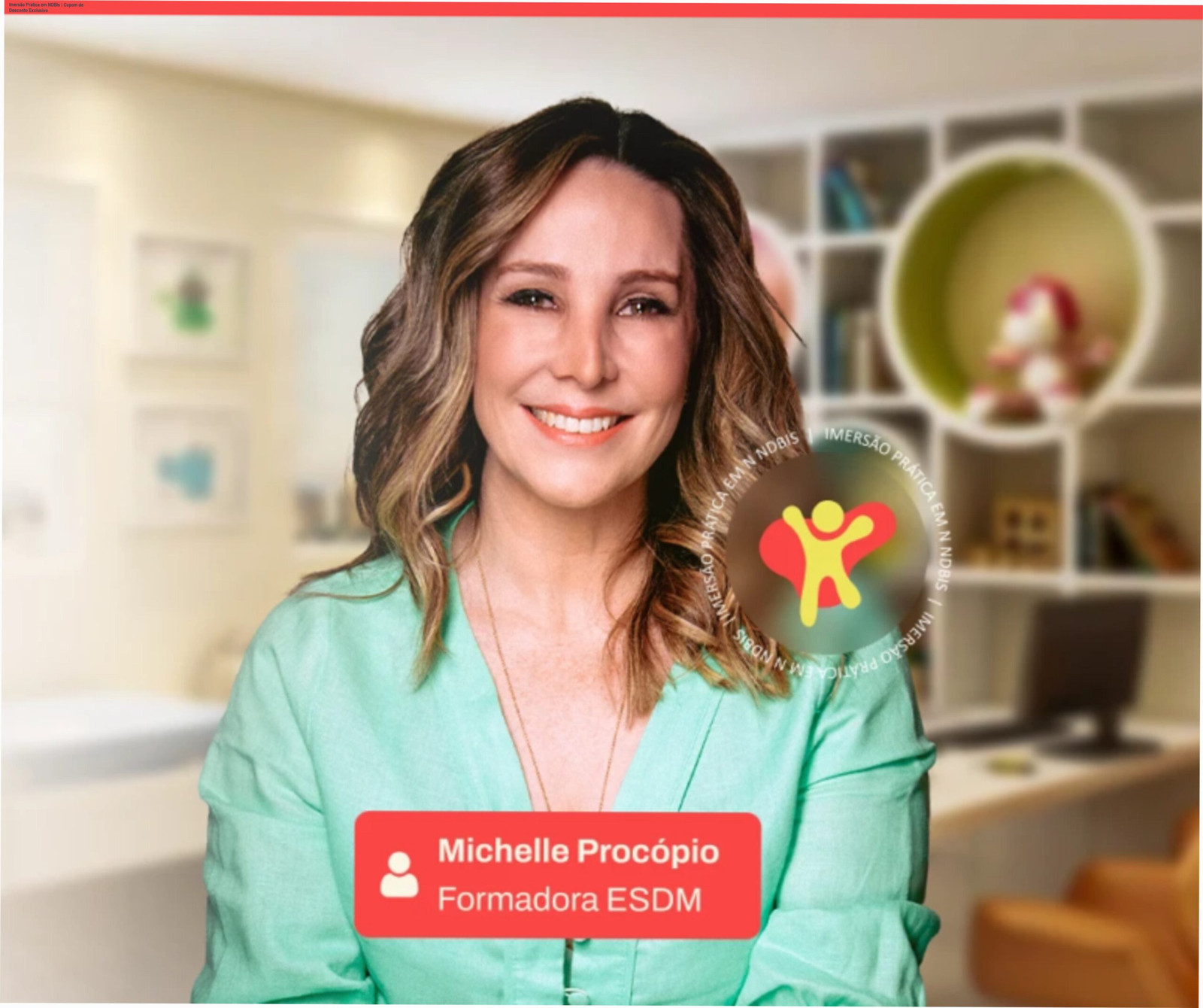 Imersão Prática em NDBIs – Cupom de Desconto Exclusivo 1 Dra. Michelle Procópio ensinando técnicas NDBIs em imersão prática ao vivo