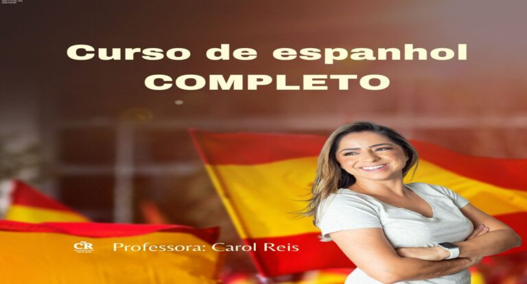Imagem do curso Espanhol com Carol Reis mostrando aulas online focadas em fonética e preparação para DELE