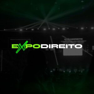 Imagem promocional da ExpoDireito Brasil 2026 mostrando palestrantes renomados e networking de alto nível