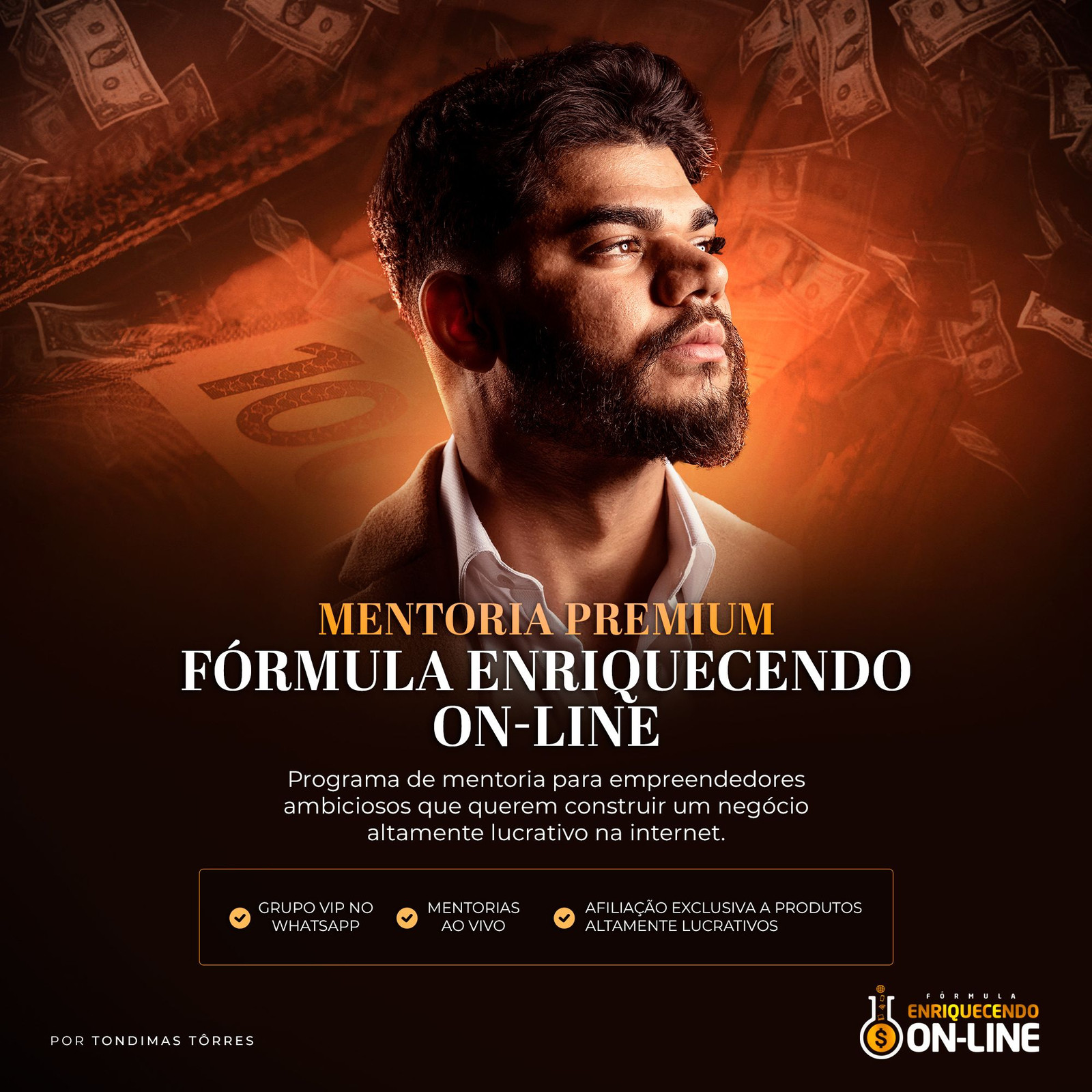 Imagem promocional do curso Fórmula Enriquecendo Online VIIP com destaque para cupons e ofertas especiais