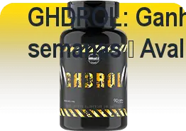 Frasco de GHDROL aberto mostrando cápsulas, usado pela manhã para acelerar o ganho de massa muscular e energia.