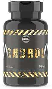 Frasco de GHDROL mostrando fórmula ultra concentrada para hipertrofia e performance masculina