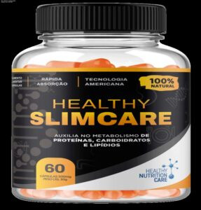 Cápsulas de Healthy SlimCare sendo tomadas antes das refeições para acelerar o metabolismo