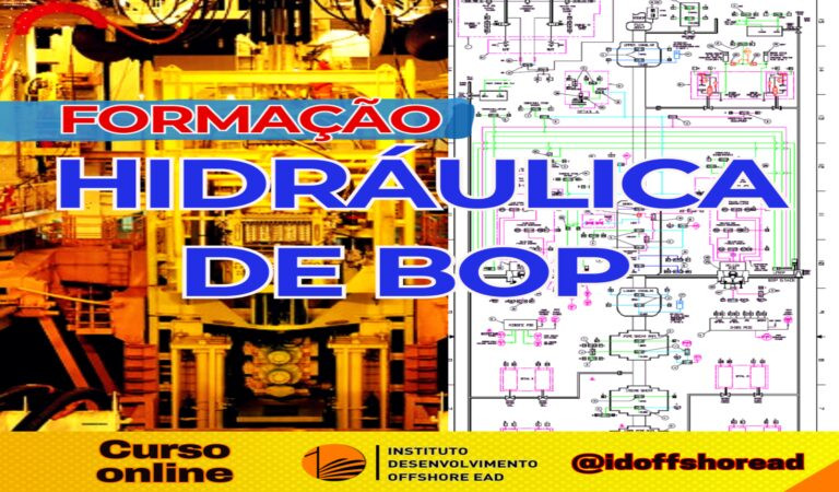 Hidráulica de BOP: domine diagramas críticos e aumente salário 4 Tela do curso online de Hidráulica de BOP mostrando diagramas hidráulicos do BOP Subsea