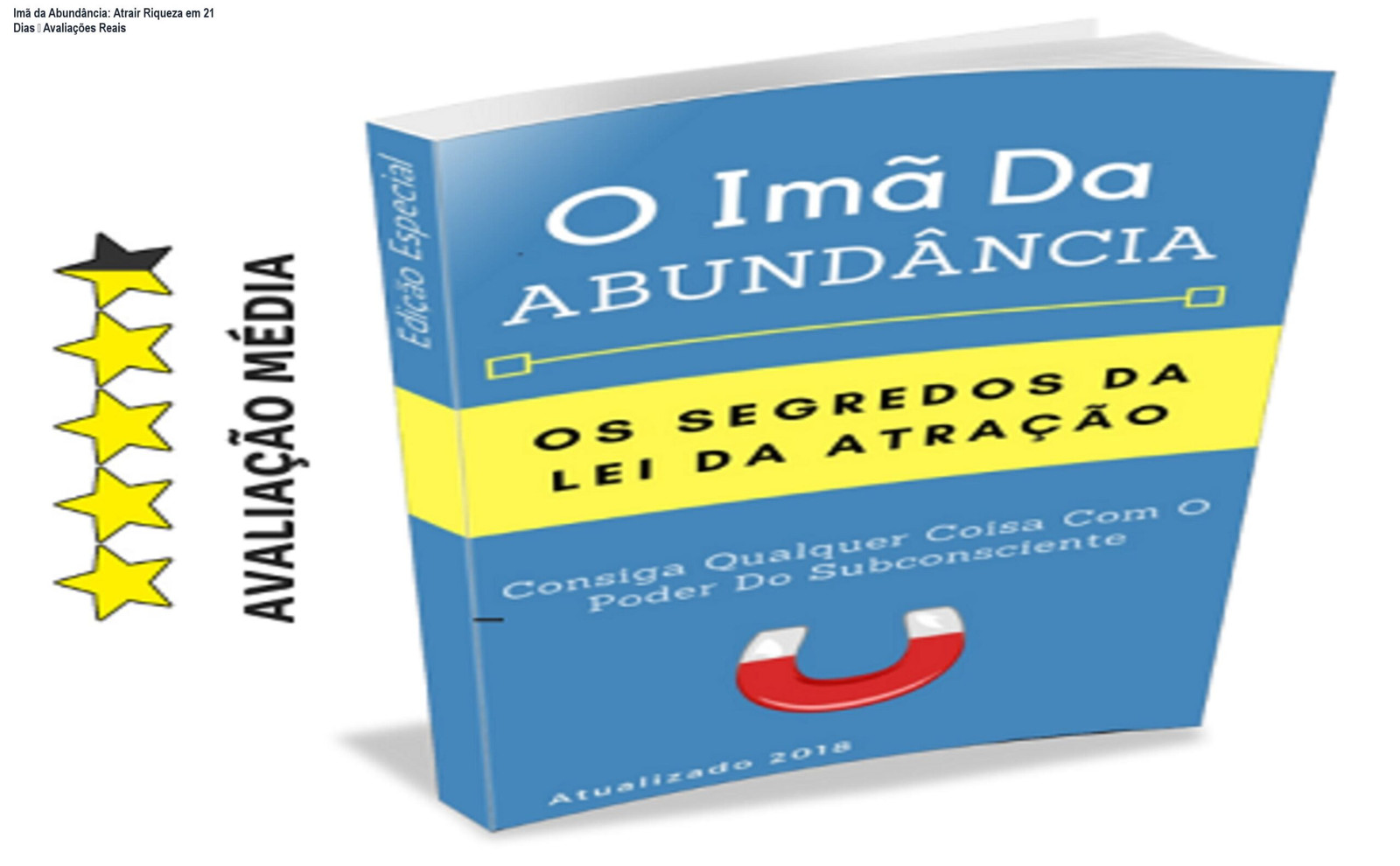 Capa do e‑book Imã da Abundância mostrando técnicas práticas de atração de riqueza