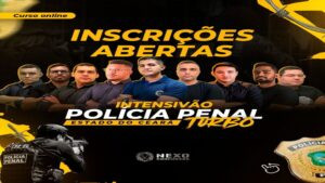 Curso Intensivão Turbo da Nexo Concursos para Polícia Penal do Ceará mostrando cronograma de metas diárias