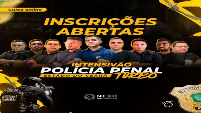 Intensivão Turbo PP-CE: aprovação garantida, avaliações e descontos 6 Intensivão Turbo da Nexo Concursos para aprovação na Polícia Penal do Ceará, exibindo o plano de metas diário e benefícios do curso