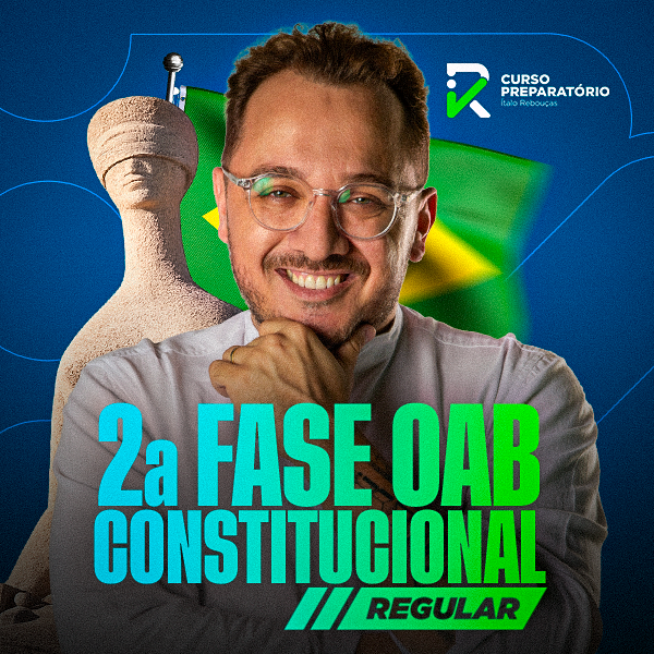 Imagem promocional do IR Curso para a 2ª fase da OAB em Direito Constitucional, destacando método estratégico e aprovação