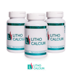 Litho Calcium cápsulas de alga marinha orgânica com mais de 70 minerais para eliminação de dores crônicas e aumento de disposição física
