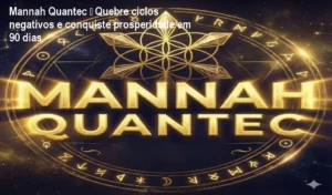 Aplicação do Mannah Quantec enviando frequências quânticas para limpar bloqueios e gerar prosperidade durante o sono do usuário