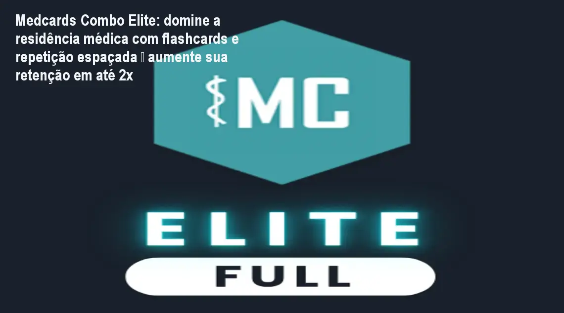 Estudante de medicina usando o Medcards Combo Elite no celular, revisando flashcards com algoritmo de repetição espaçada para melhorar a retenção nas provas