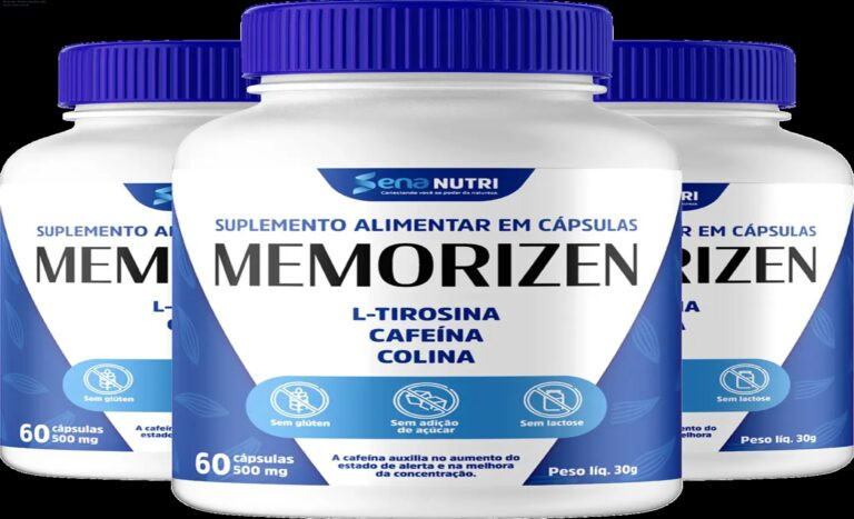 Memorizen — Memória mais forte, ação rápida e onde comprar 2 Frasco de Memorizen em ambiente de estudo, mostrando o suplemento usado para melhorar foco e memória