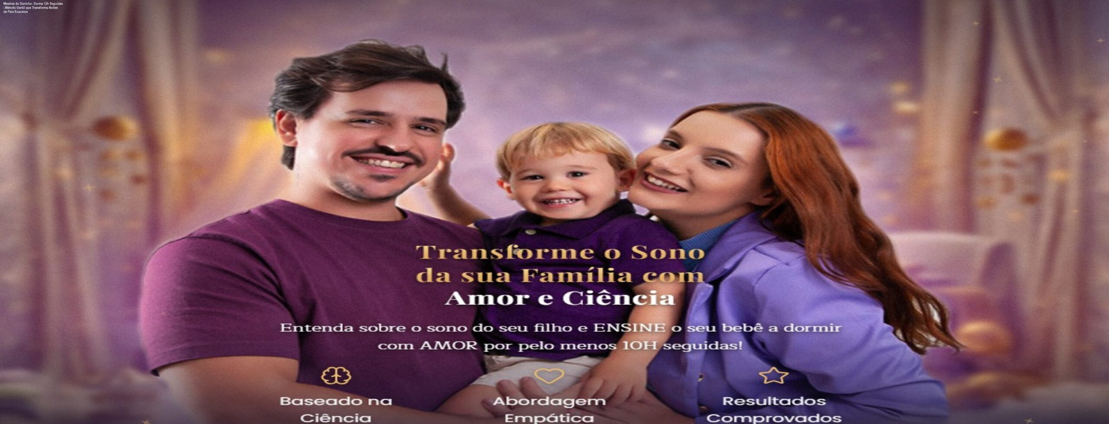 Mestres do Soninho, curso online que ensina pais a fazer o bebê dormir 12 horas seguidas com método gentil