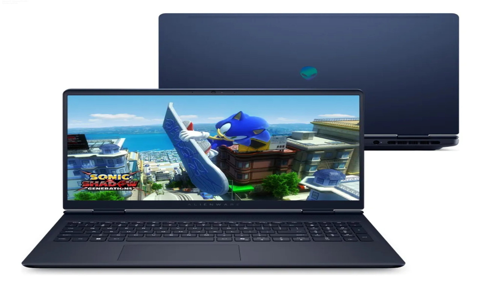 Notebook Gamer Dell Alienware C7 RTX 4050 em ação, gameplay fluido com tela 120Hz
