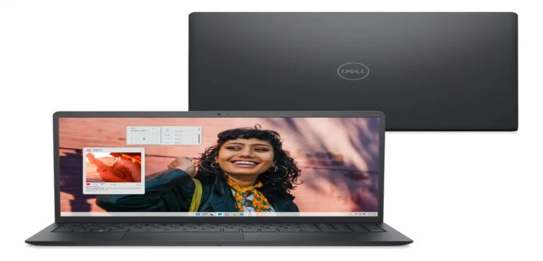 Notebook Dell Inspiron I15-i1300-a30p preto usado para trabalho e estudo, com processador i5, 8 GB RAM e SSD 512 GB, oferecendo rapidez e produtividade.